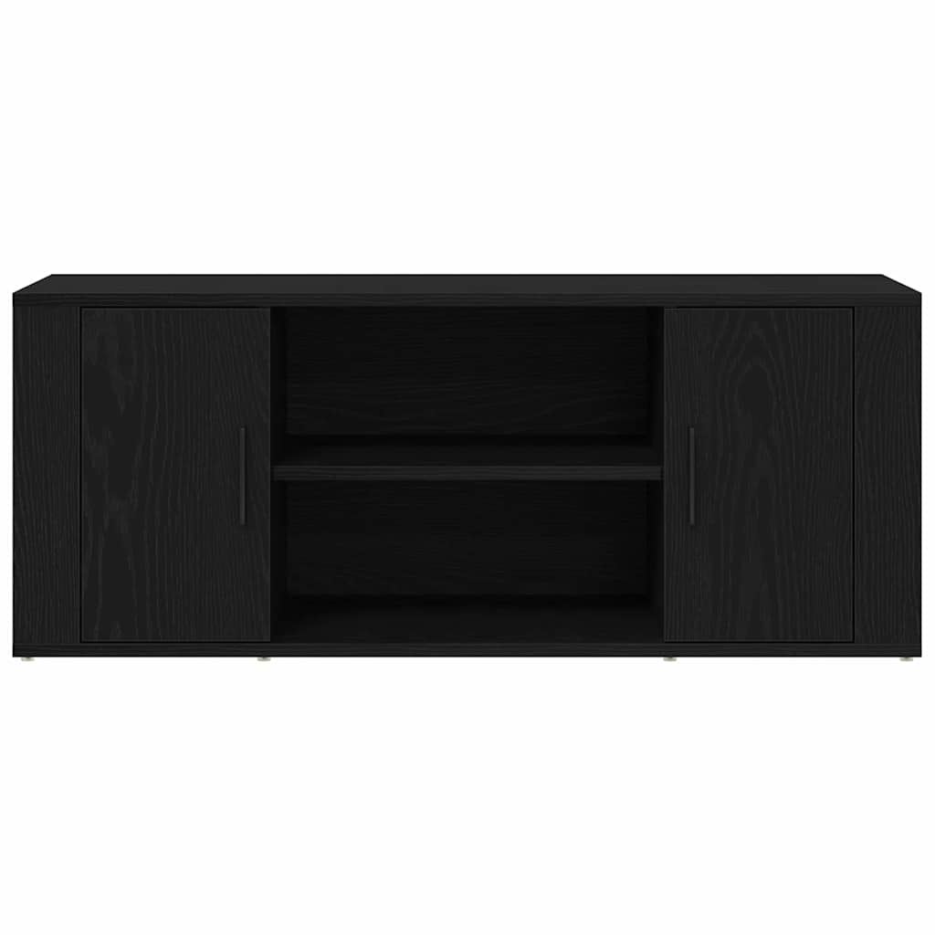 Fernsehtisch Schwarz Eichen-Optik 100 x 35 x 40 cm